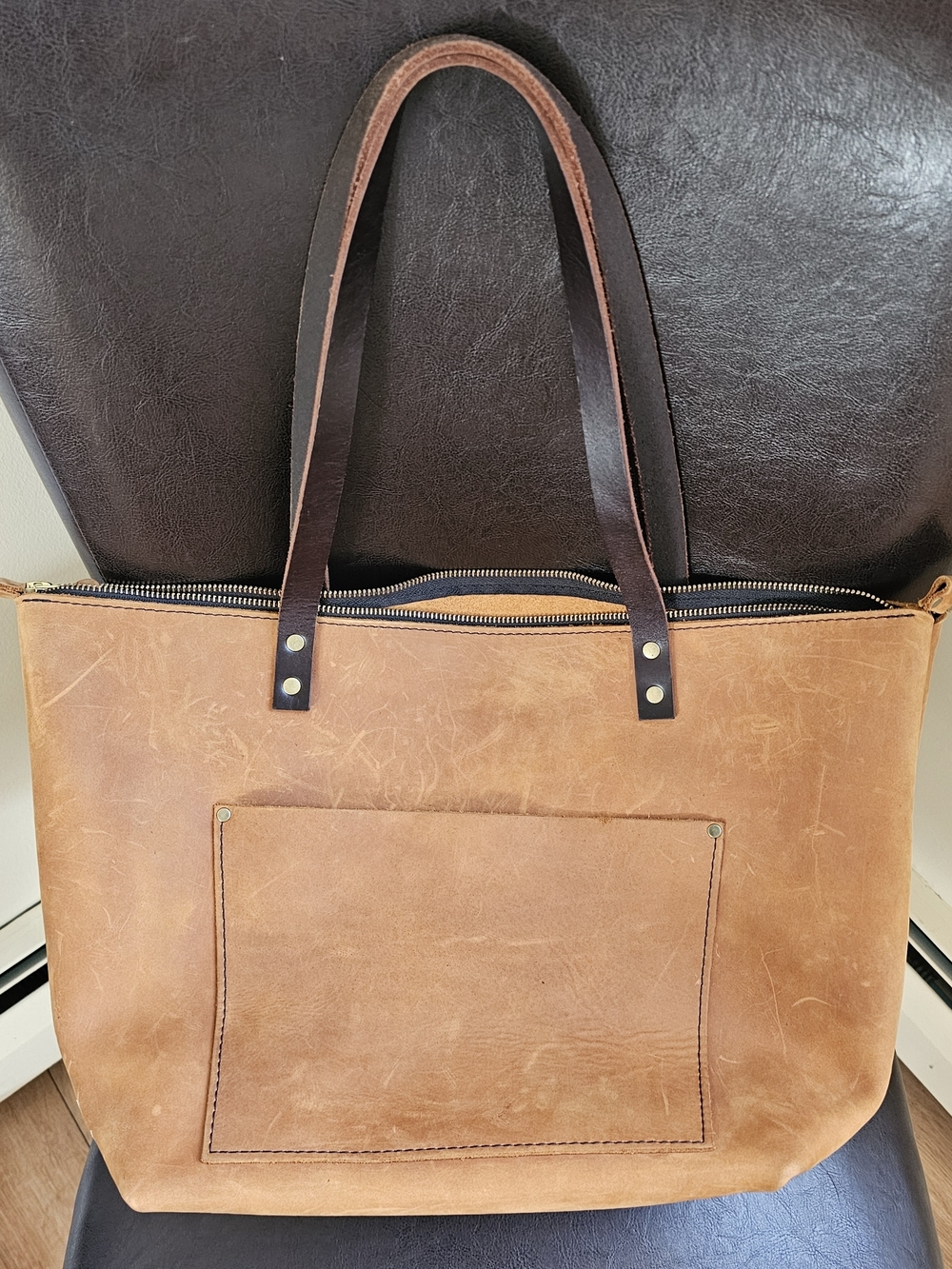 Portland Leather Tote Bag